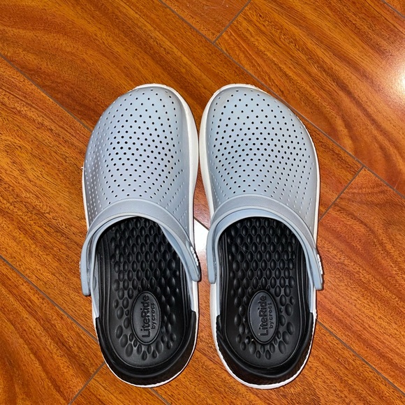CROCS Shoes - CROCS Gray and Black Mules